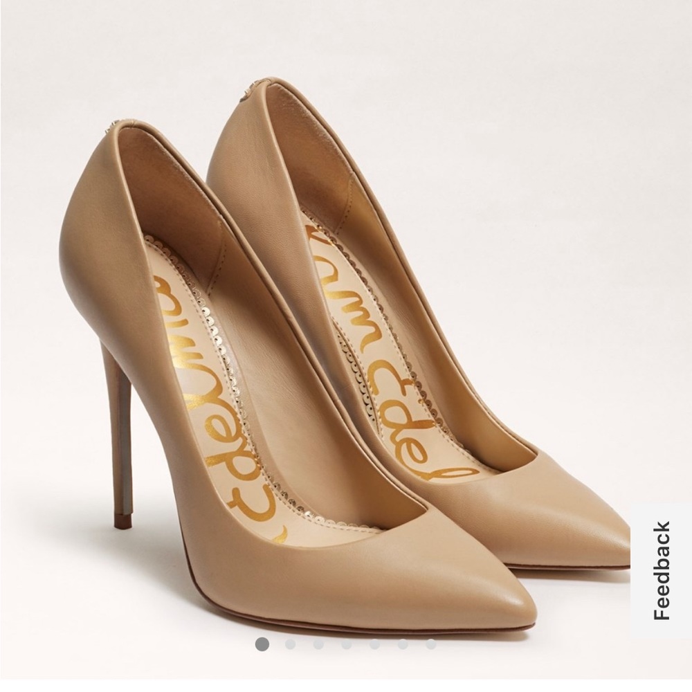 Sam Edelmans Danna Pointed toe heel - colo is soft beige